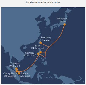 软银主导建设Candle 海底光缆，连接亚太六地2028年投