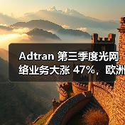 Adtran 第三季度光网络业务大涨 47%,欧洲市场成增长核心(图3) Adtran 第三季度光网络业务大涨 47%,欧洲市场成增长核心(图3)