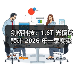 剑桥科技:1.6T 光模块预计 2026 年一季度实现大量出货(图3) 剑桥科技:1.6T 光模块预计 2026 年一季度实现大量出货(图3)