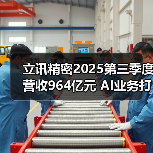 立讯精密2025第三季度营收964亿元 AI业务打造增长新引擎(图4) 立讯精密2025第三季度营收964亿元 AI业务打造增长新引擎(图4)