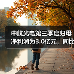 中航光电第三季度归母净利润为3.0亿元,同比下降64.5%(图2) 中航光电第三季度归母净利润为3.0亿元,同比下降64.5%(图2)