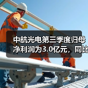 中航光电第三季度归母净利润为3.0亿元,同比下降64.5%(图3) 中航光电第三季度归母净利润为3.0亿元,同比下降64.5%(图3)