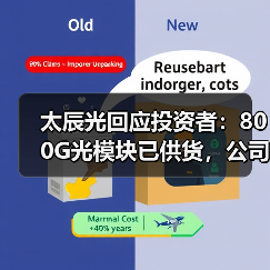 太辰光回应投资者：800G光模块已供货，公司经营状况如何？